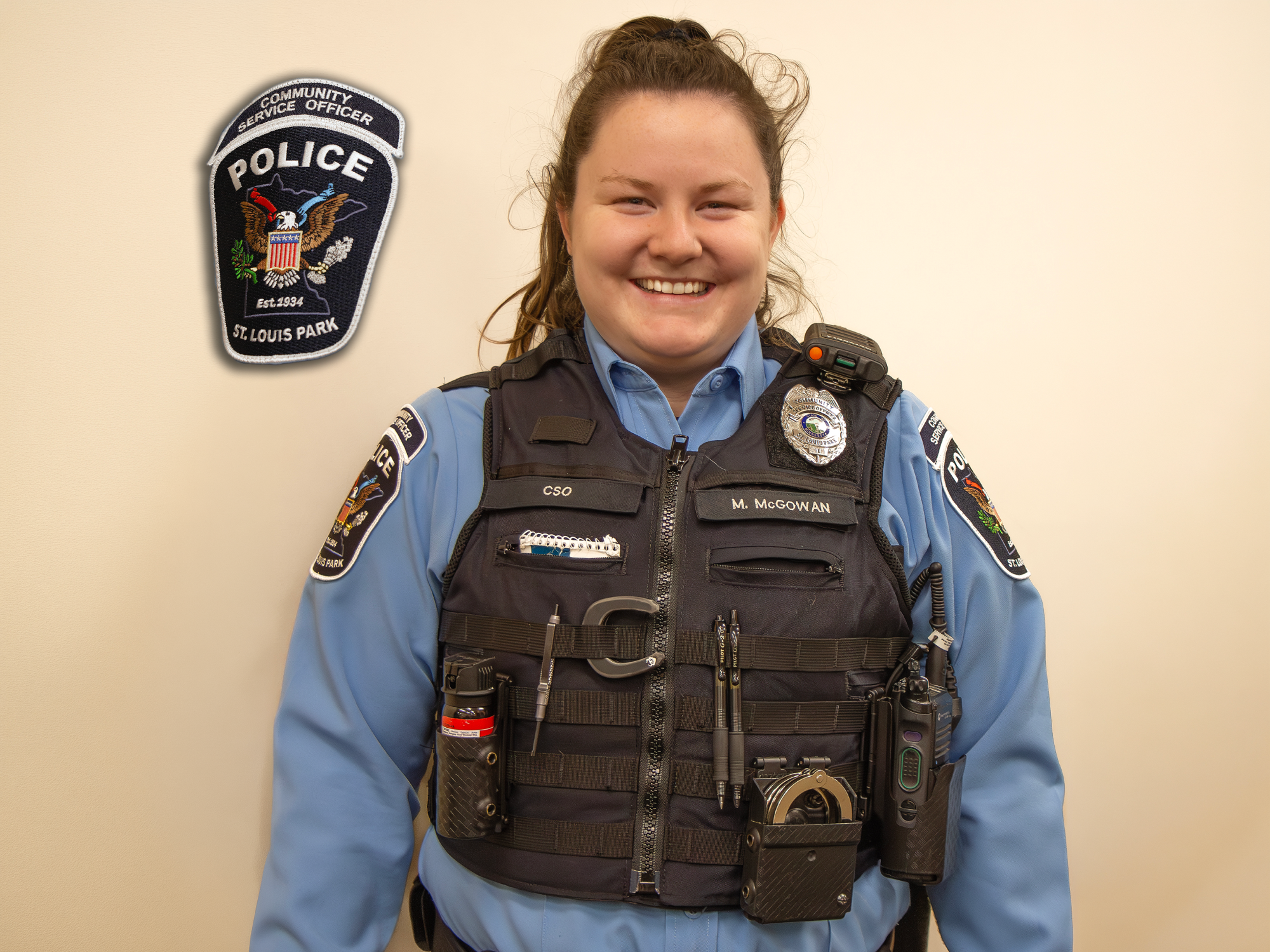 Community service officer – front of uniform