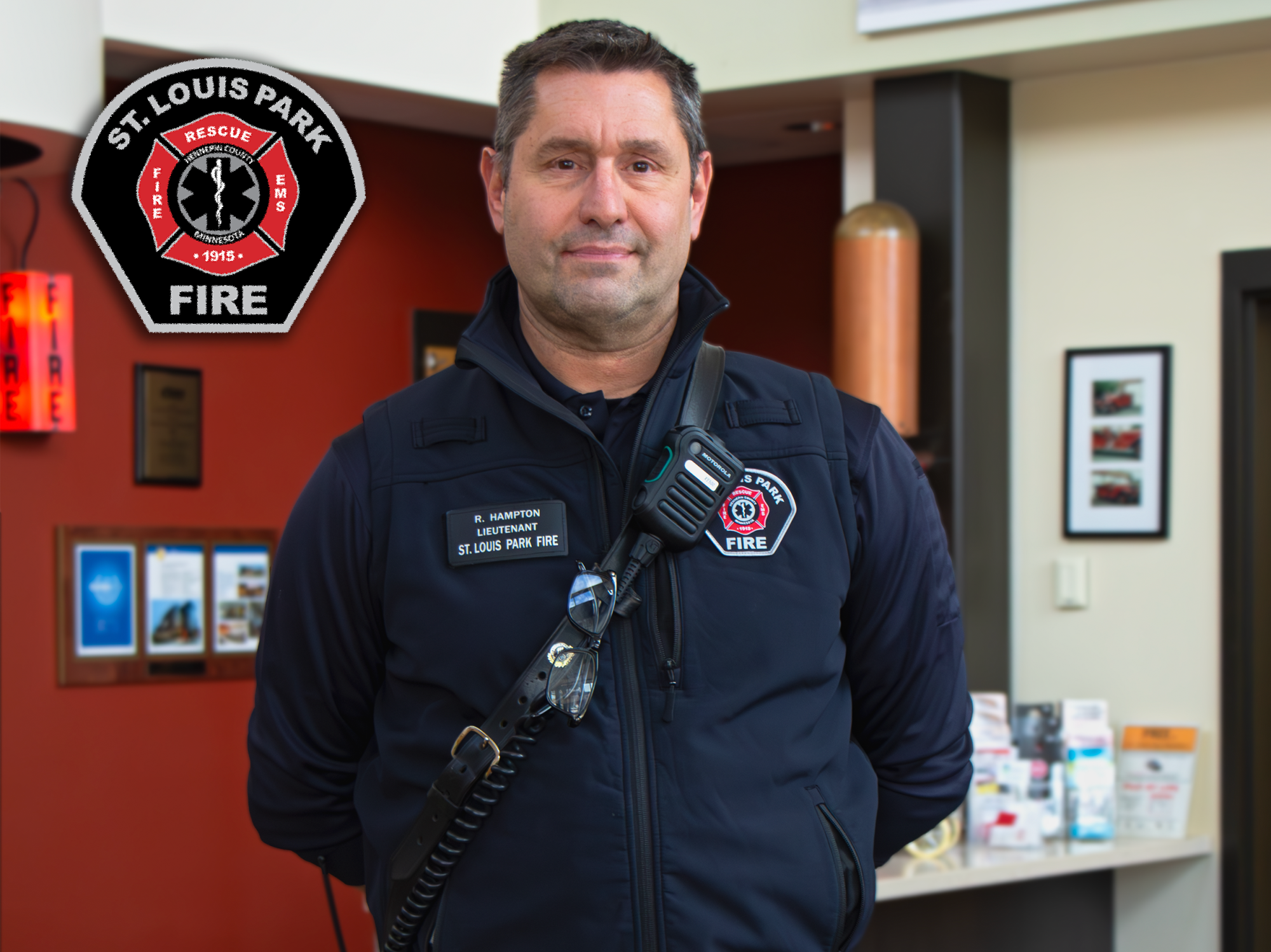 Firefighter – front of uniform