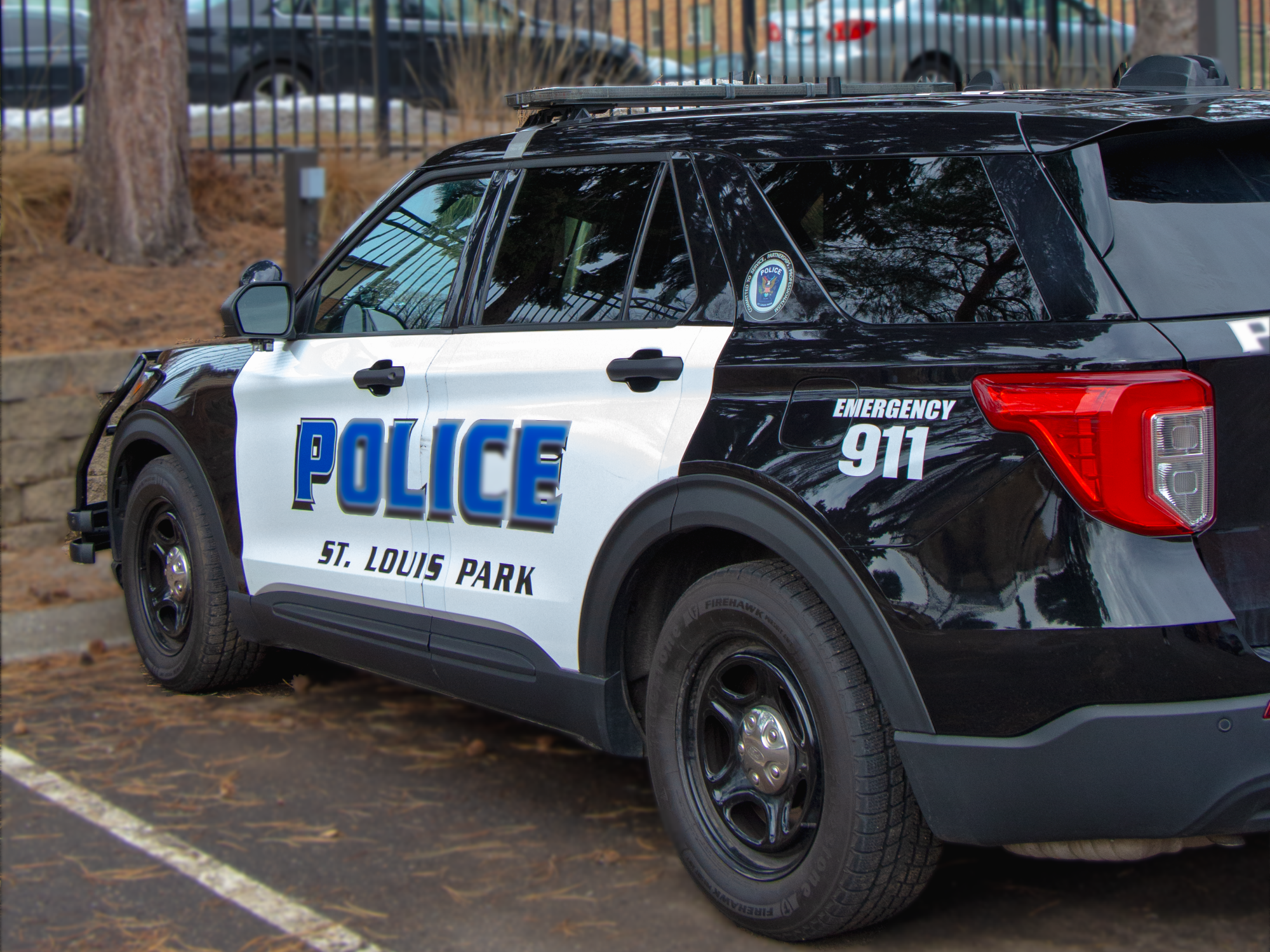 Police squad car (black and white)